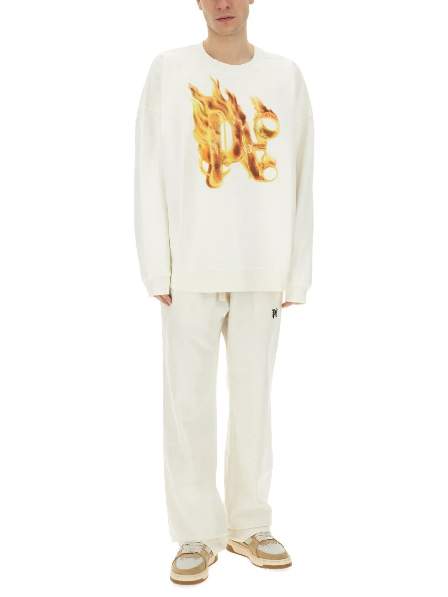 "BURNING MONOGRAM" PRINT SWEATSHIRT.webp