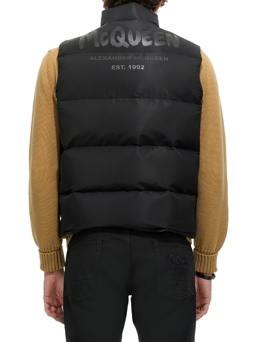 GRAFFITI LOGO PRINT DOWN VEST.webp