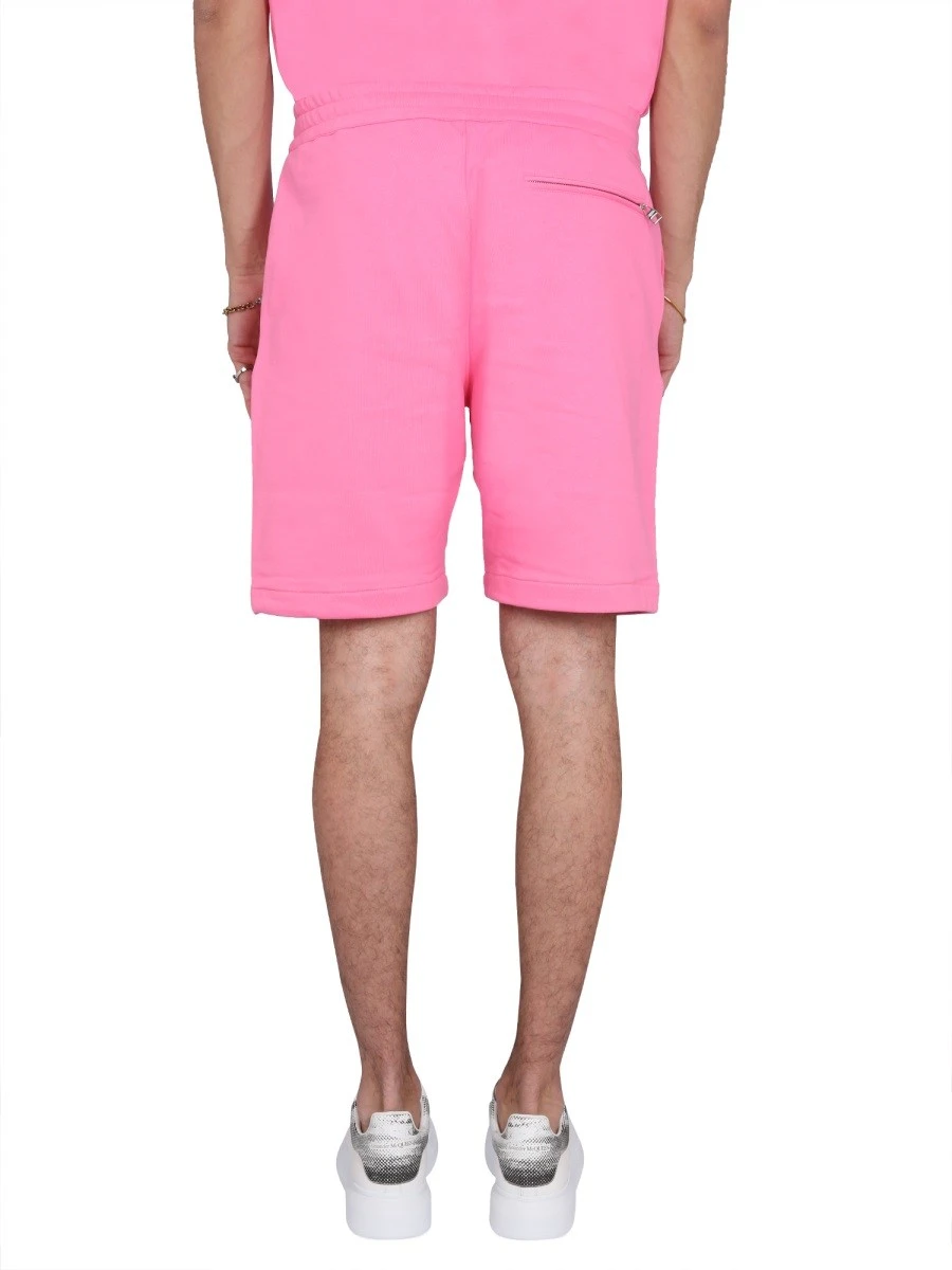 BERMUDA SHORTS WITH GRAFFITI LOGO PRINT.webp