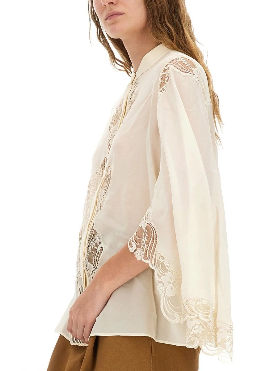 FLUID SILK GEORGETTE AND LACE BLOUSE.webp