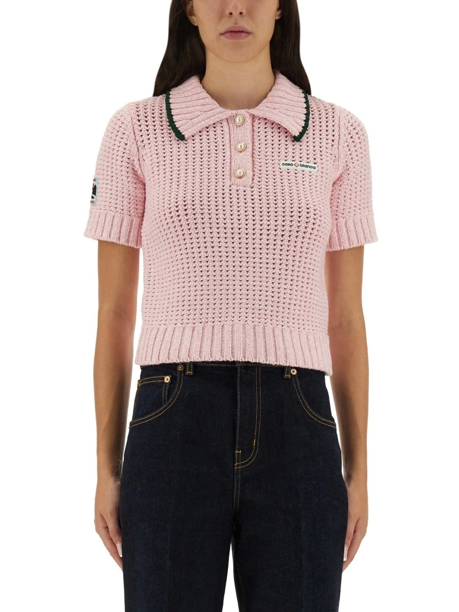 COTTON MOULINÉ POLO SHIRT.webp