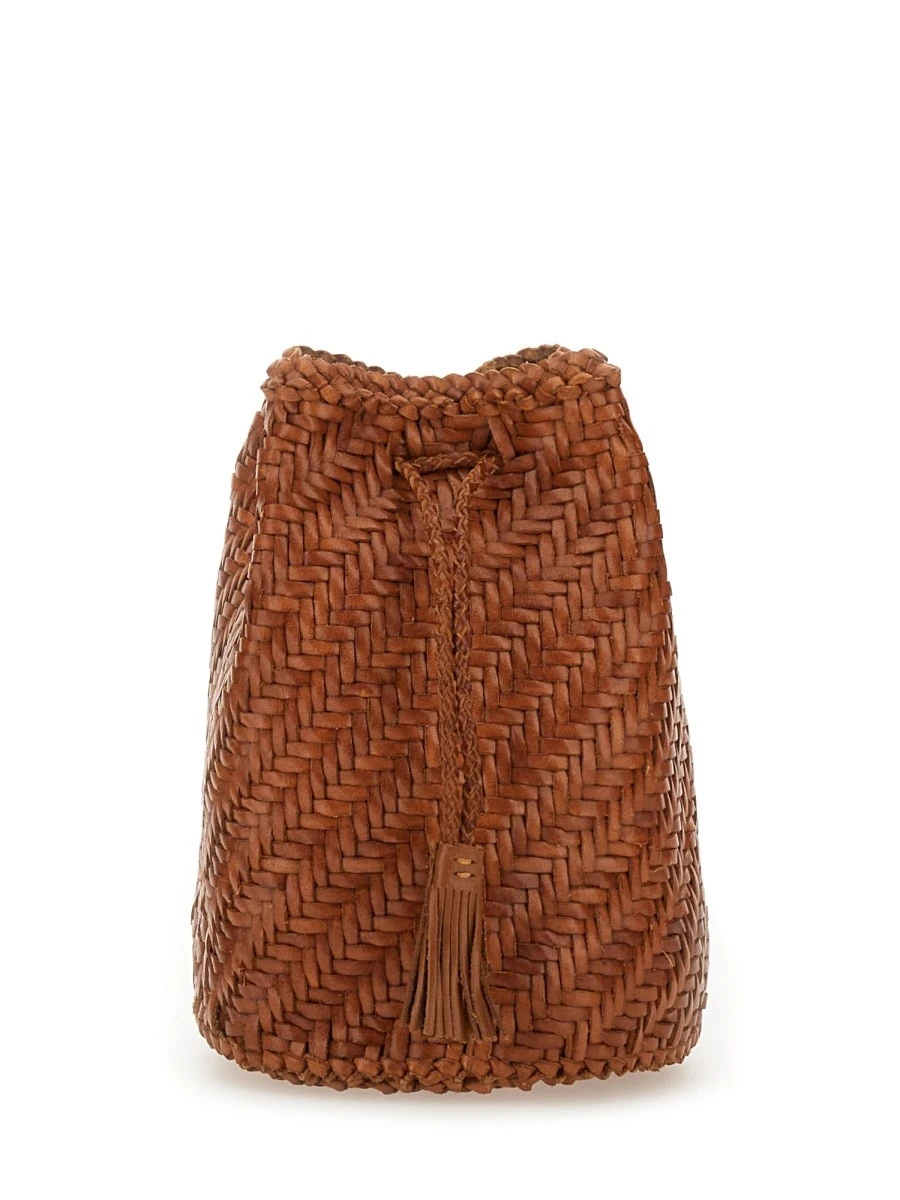BORSA "POMPOM DOUBLE JUMP TAN".webp