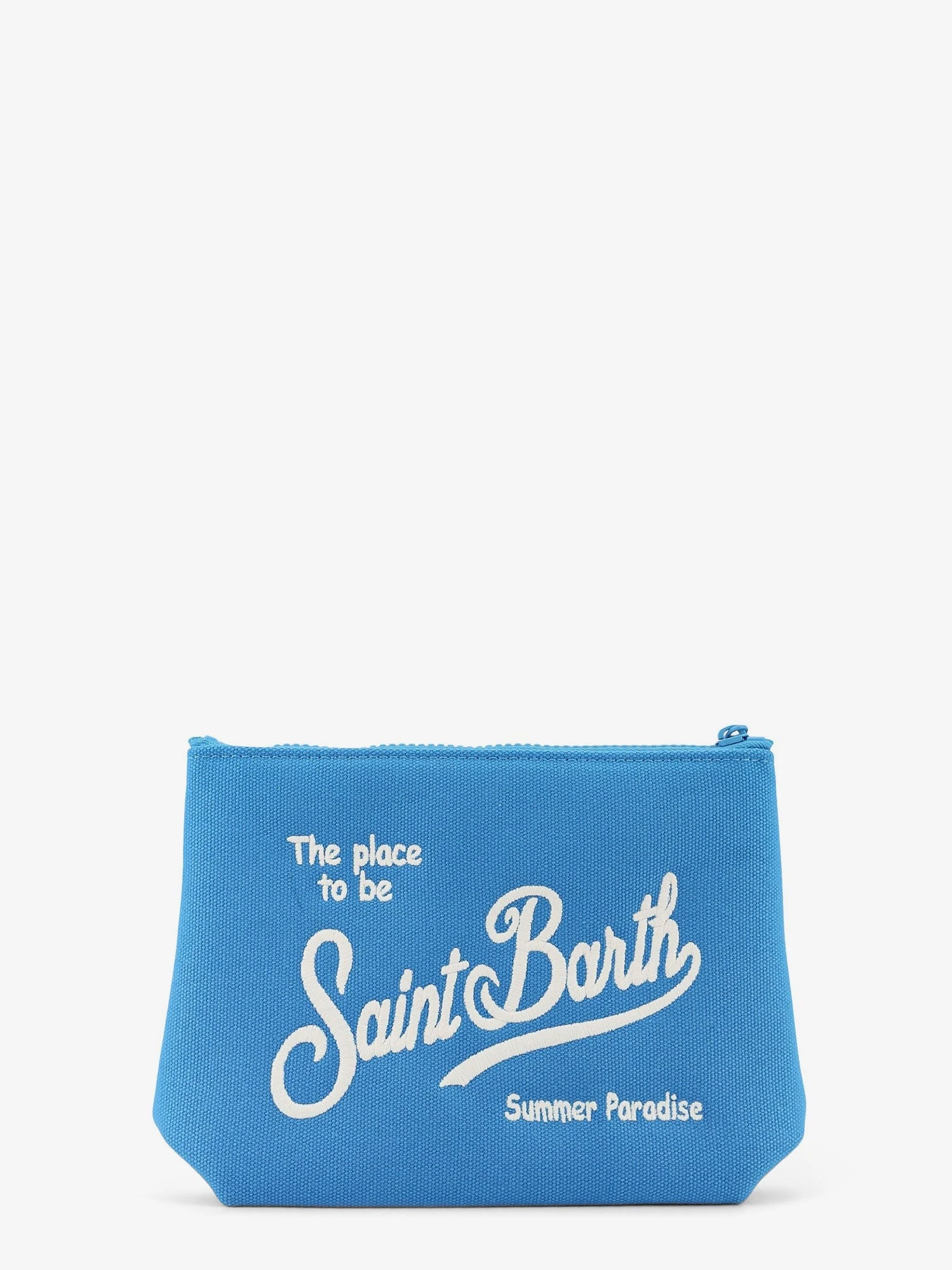 Aline canvas clutch bag with front logo.webp