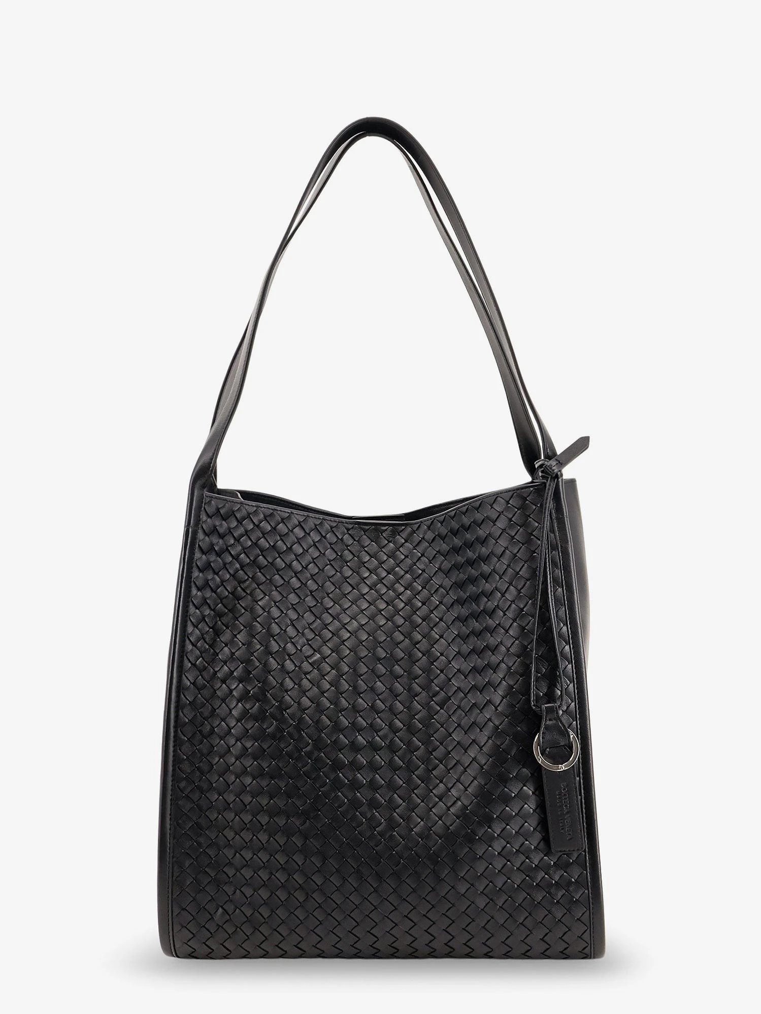 Corriere leather shoulder bag with Intrecciato pattern.webp
