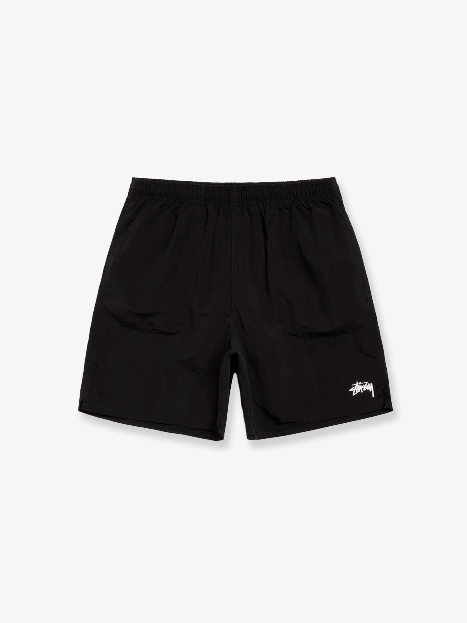 Nylon swim trunks with logo.webp