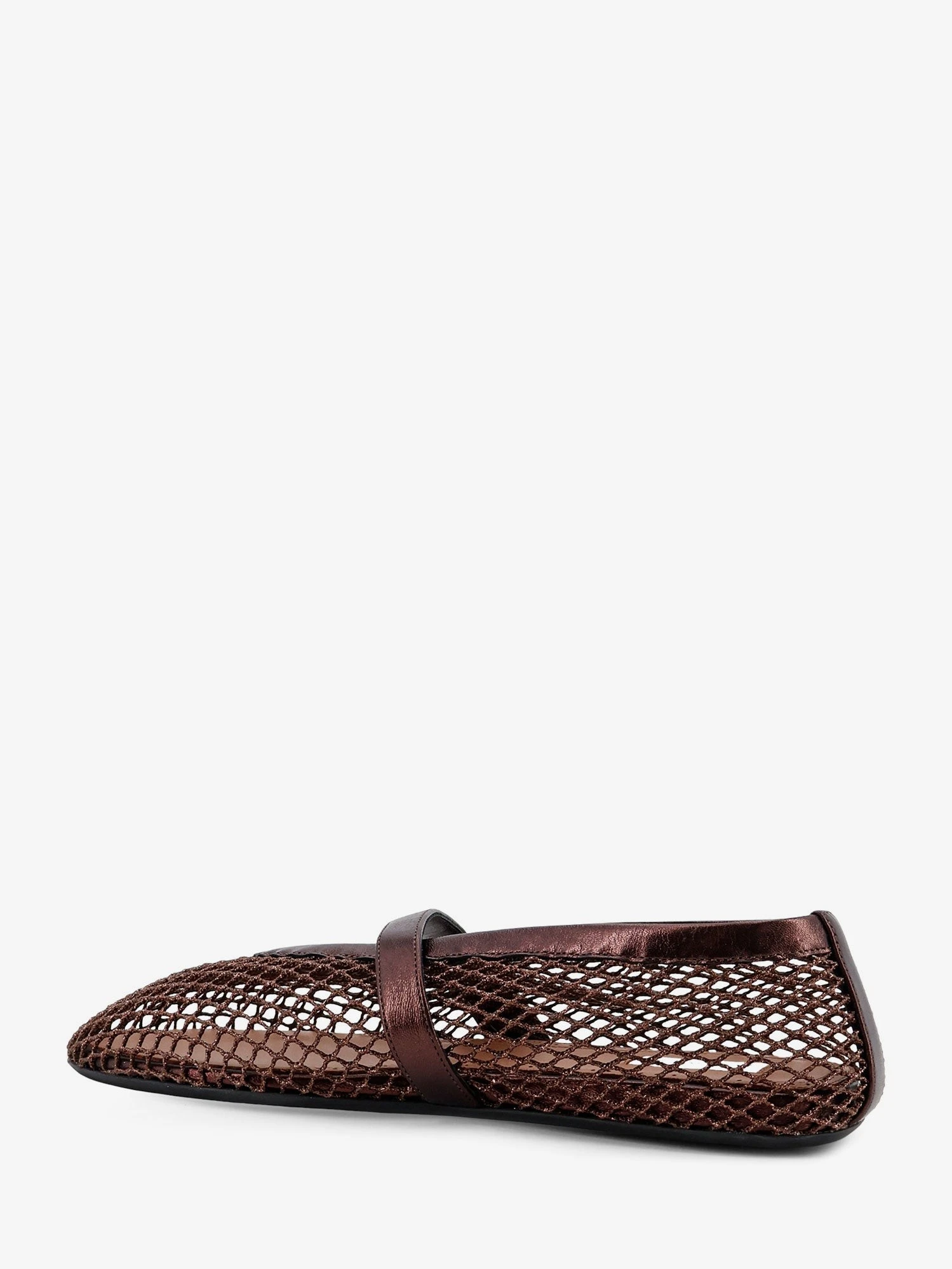 Ballet Flats in mesh and leather.webp