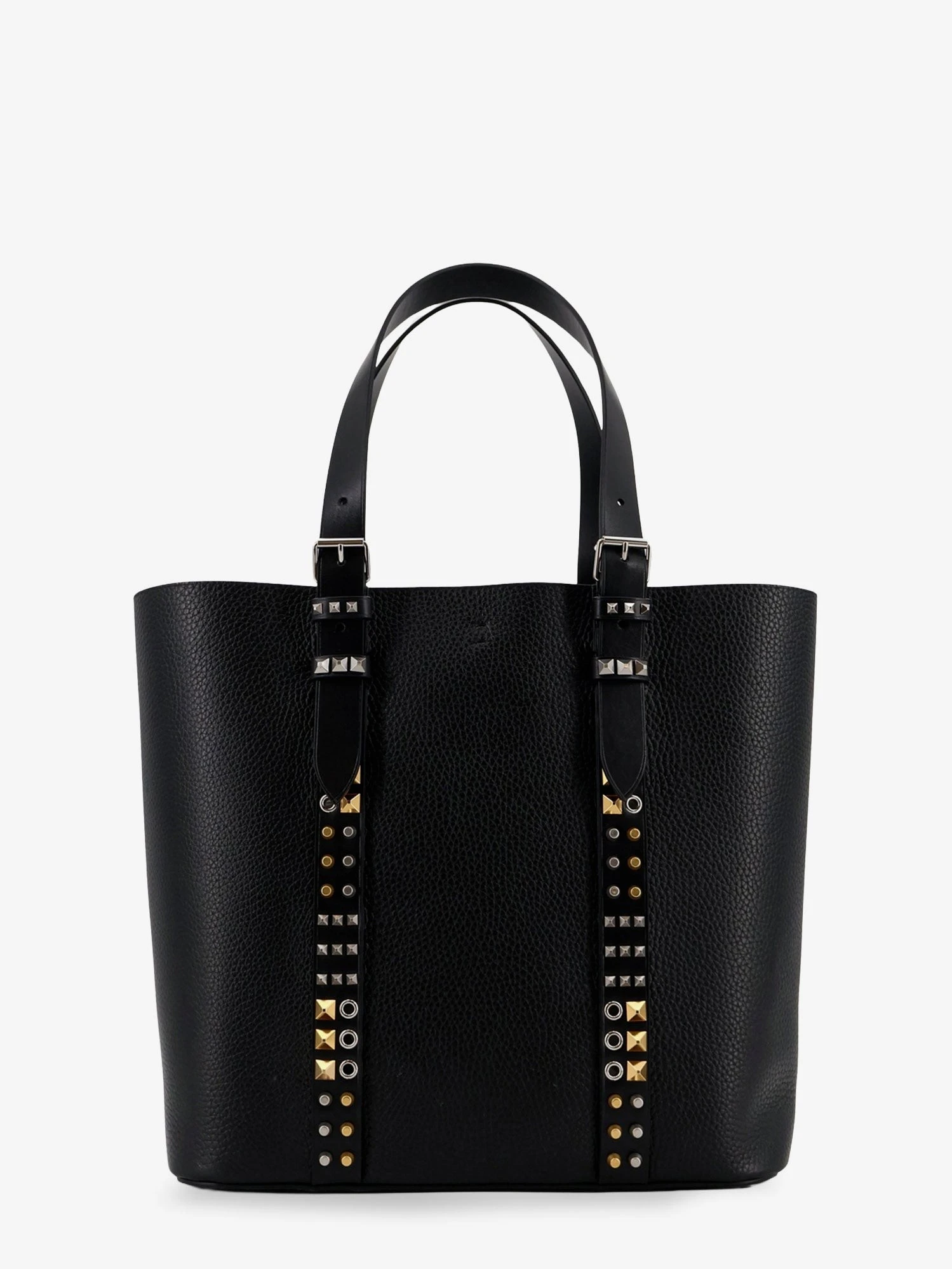 Leather shoulder bag with iconic studs.webp