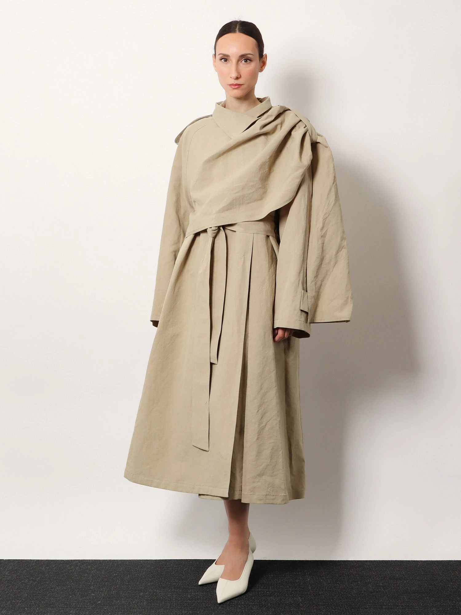 Lumira linen and cotton trench.webp