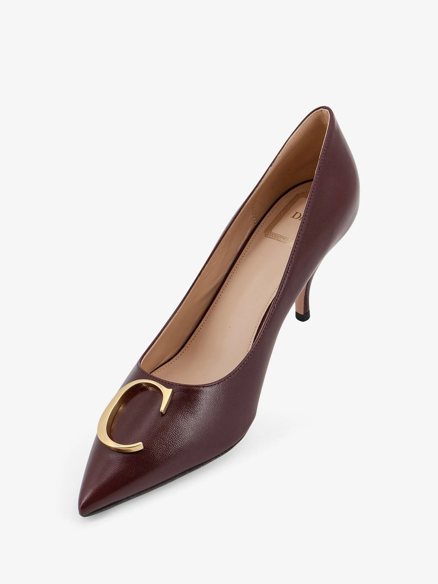 Dior Initials leather pumps with metal CD initials.webp