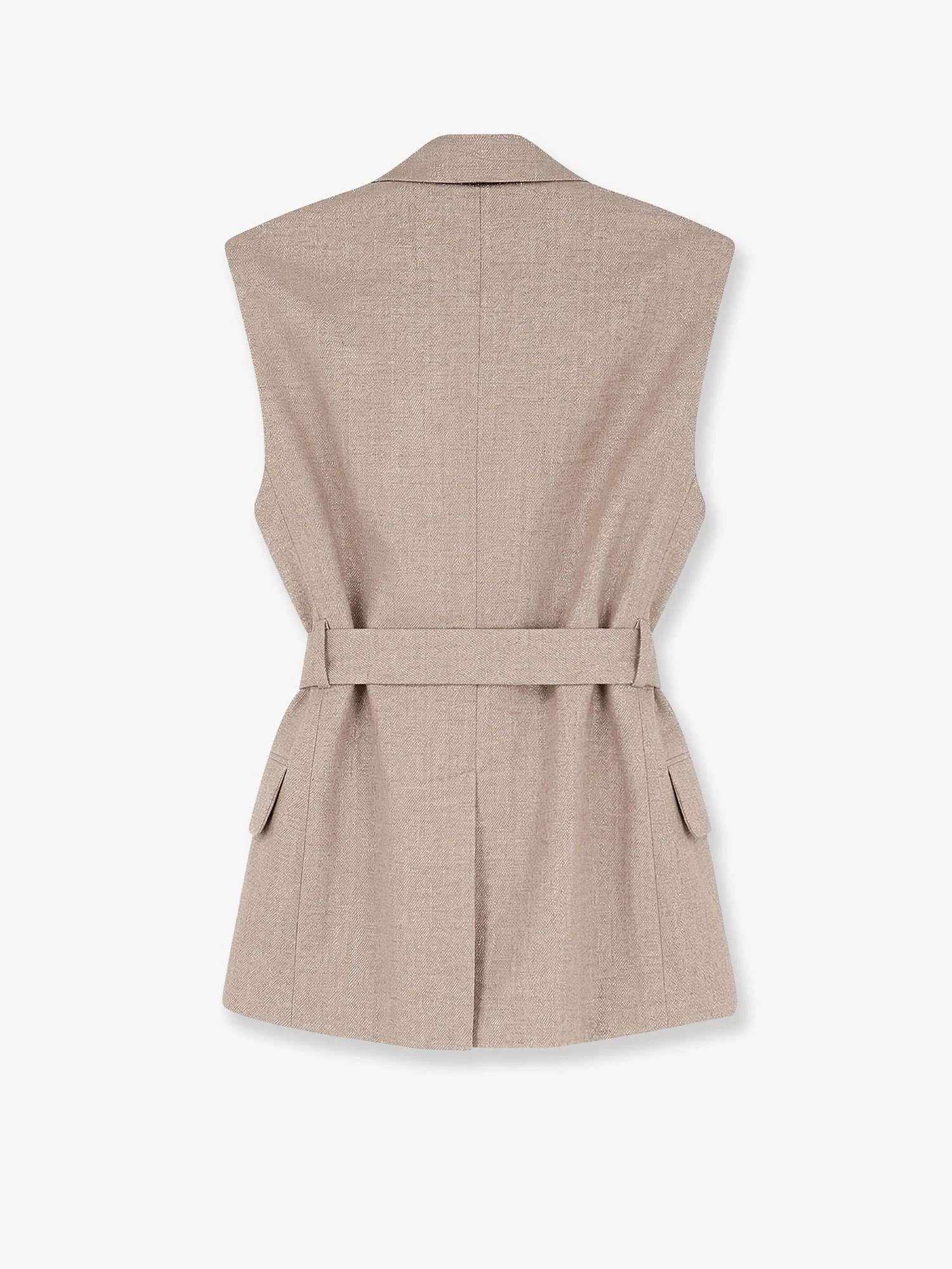 Sleeveless linen blazer.webp