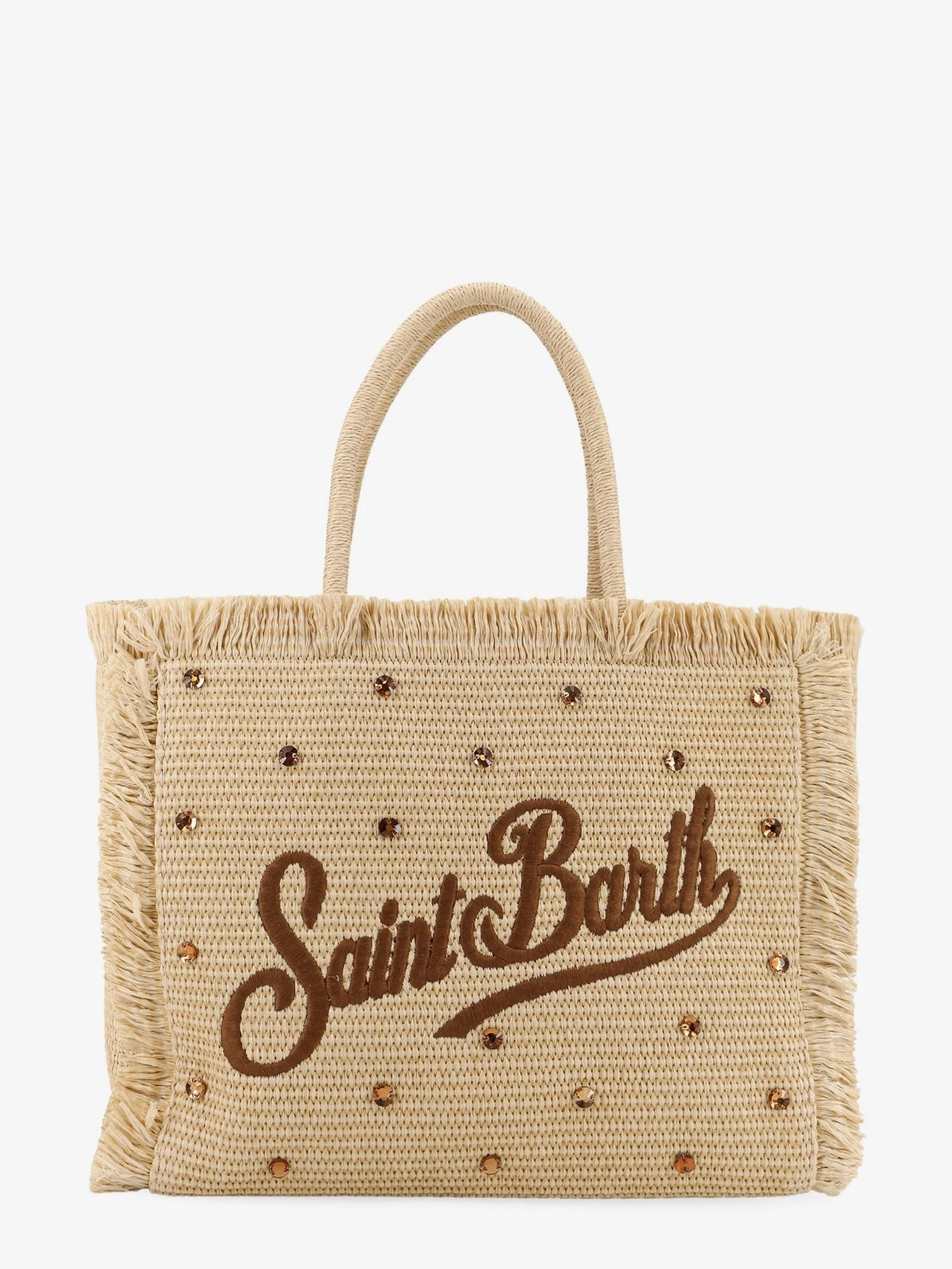 Vanity Straw raffia handbag with rhinestones.webp