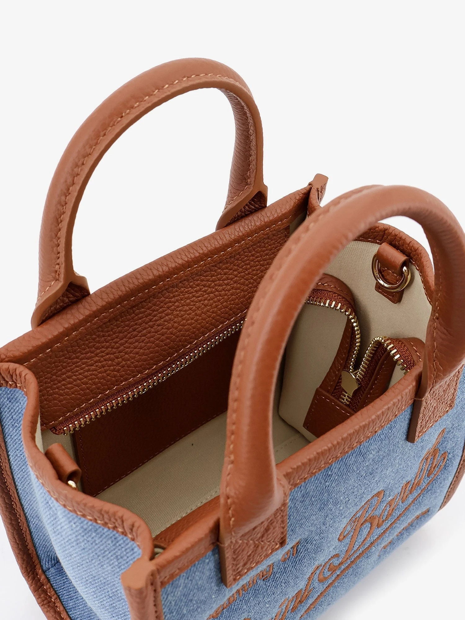 Mini Vanity Bag denim crossbody bag.webp