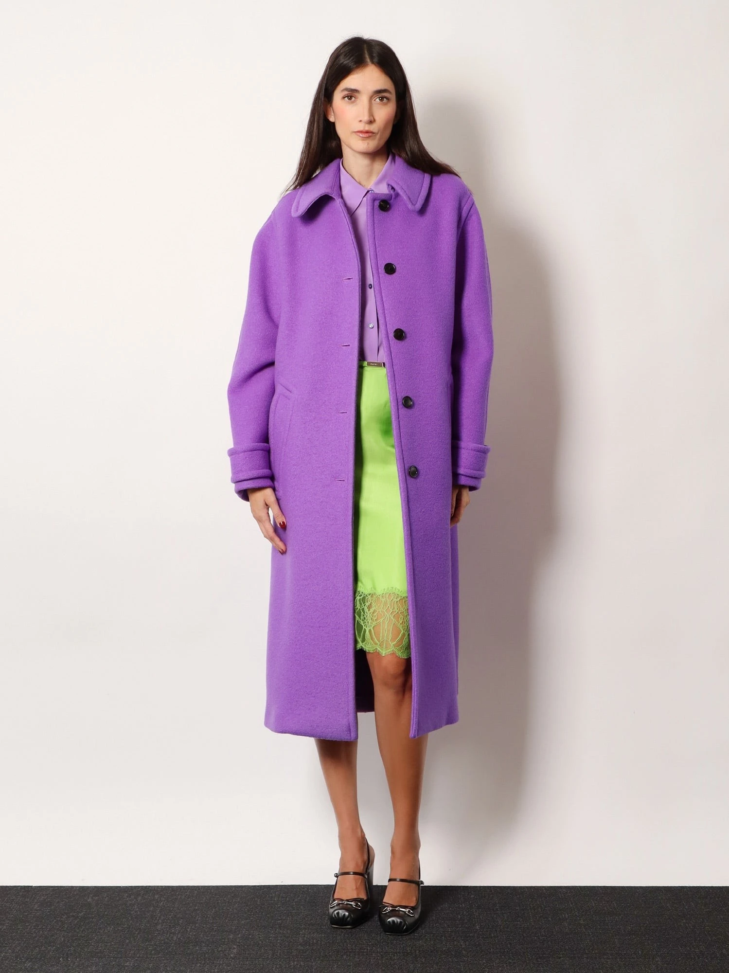 Viscose skirt with floral lace.webp