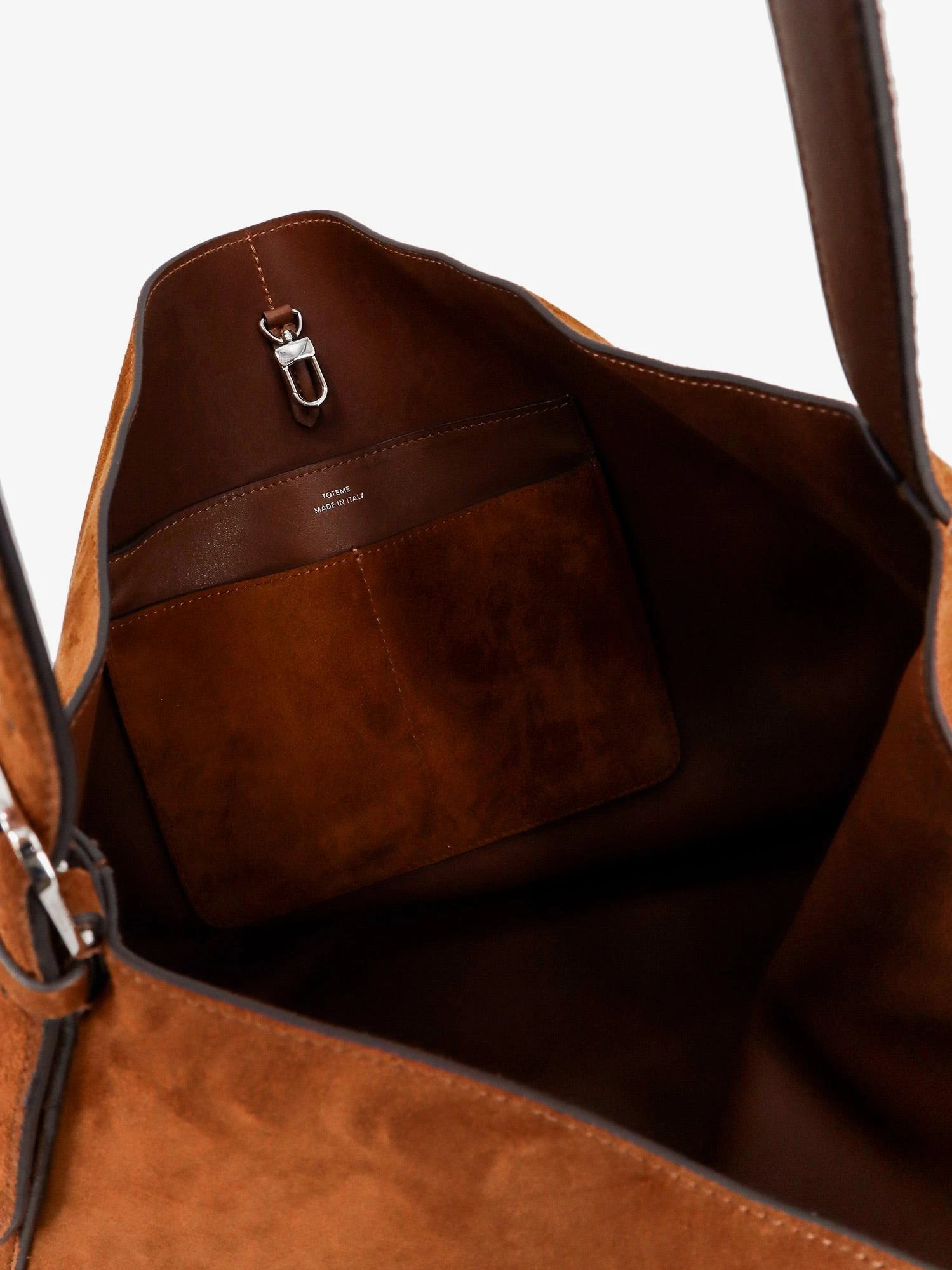 Suede Belted Tote shoulder bag.webp