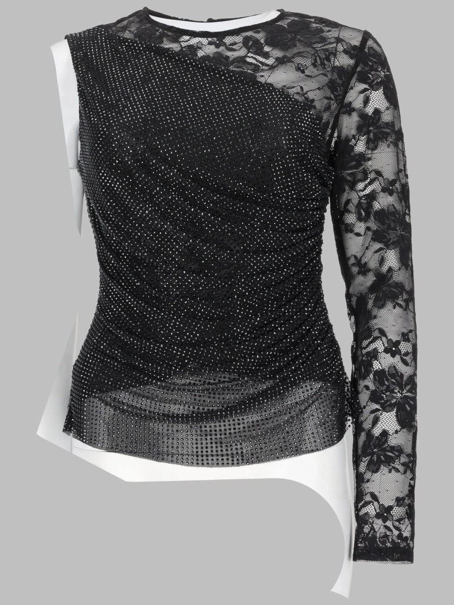 TOP MONOSPALLA CON STRASS E PIZZO.webp