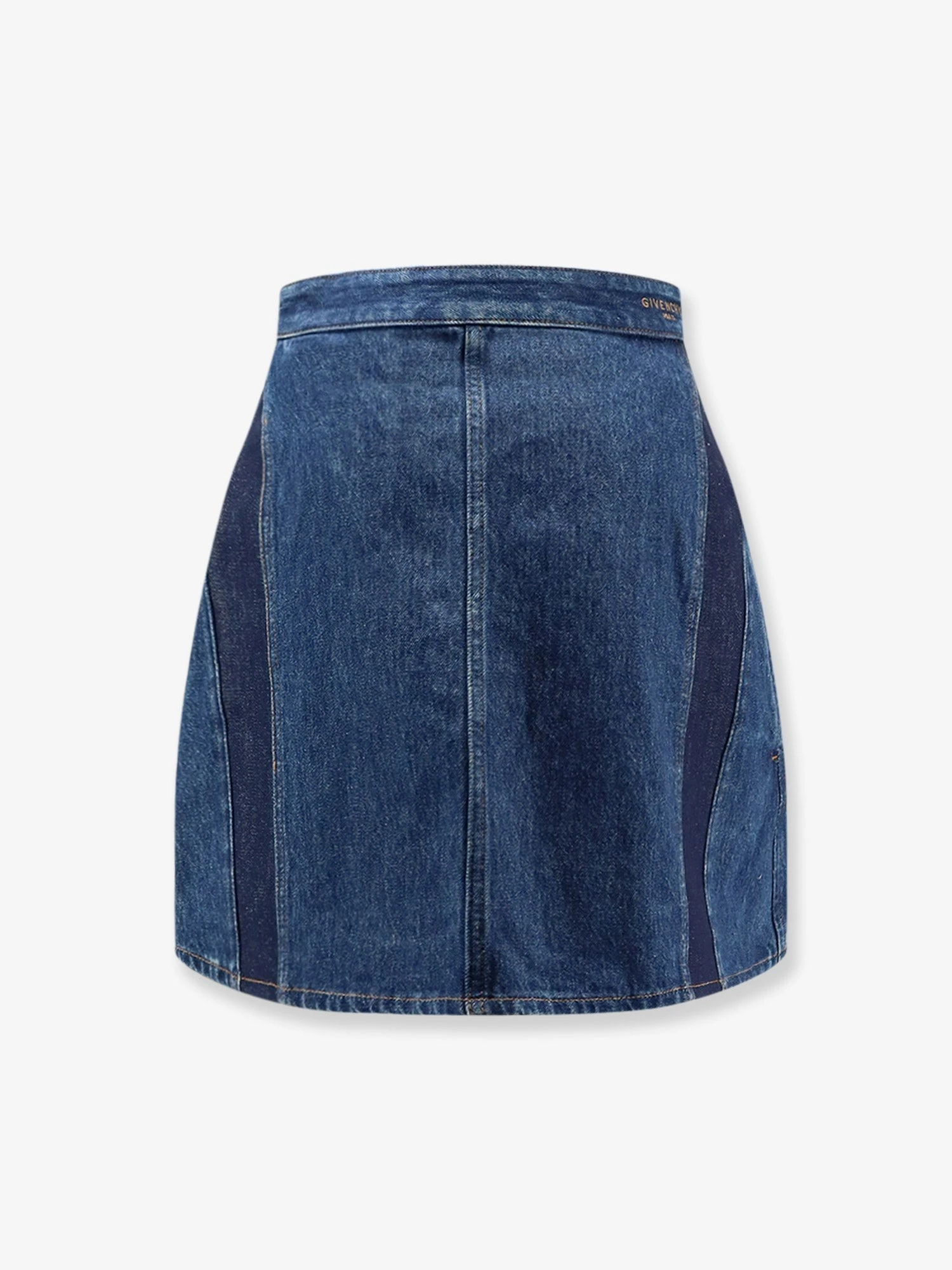 Cocoon denim blue mini skirt.webp