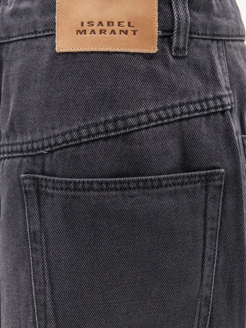 Faharia black denim skirt.webp