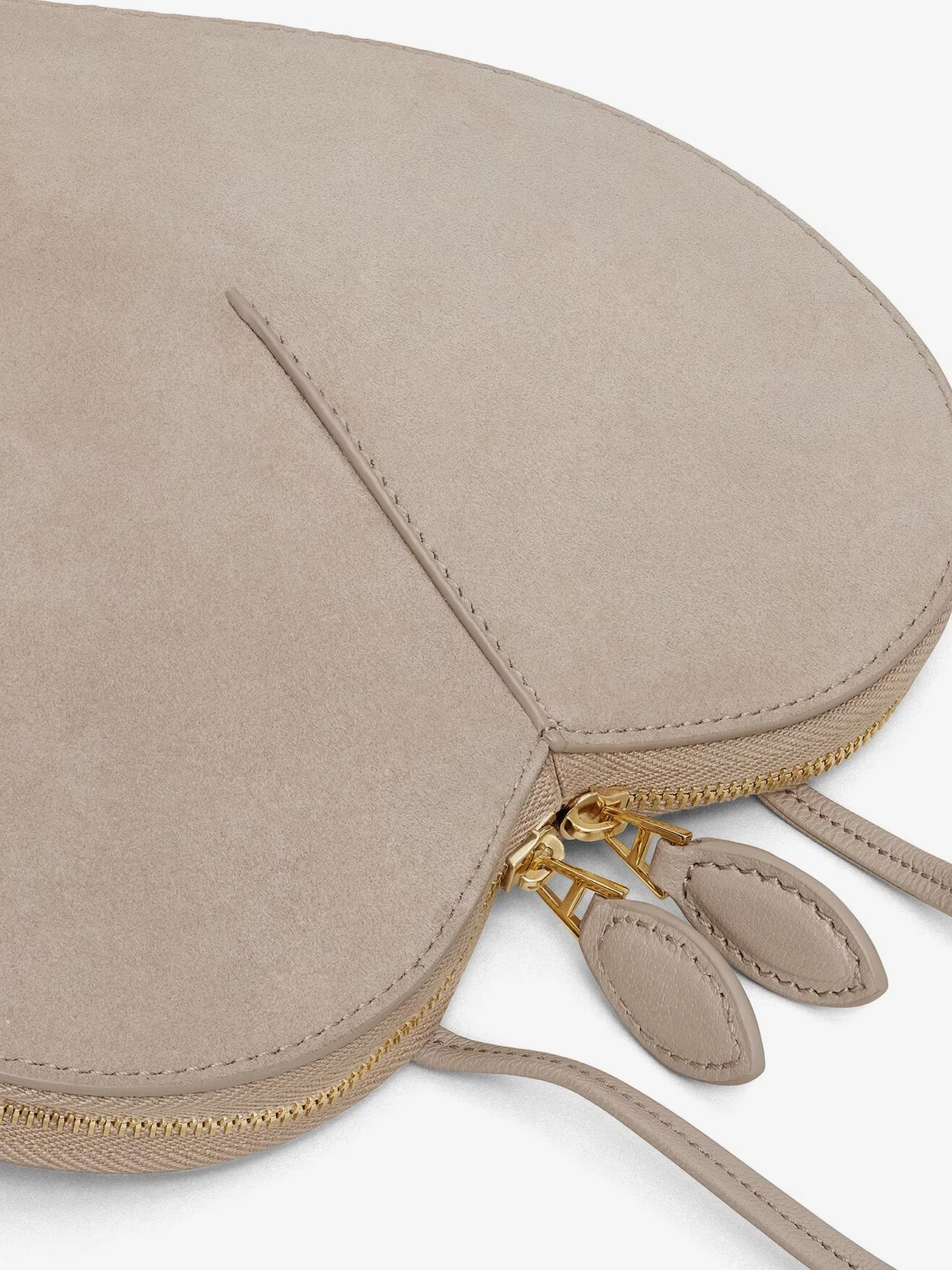Le Coeur suede and leather crossbody bag.webp