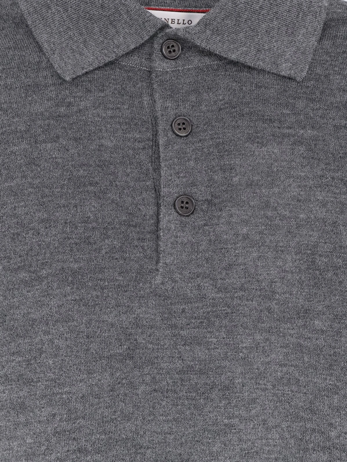 Cashmere and silk polo shirt.webp