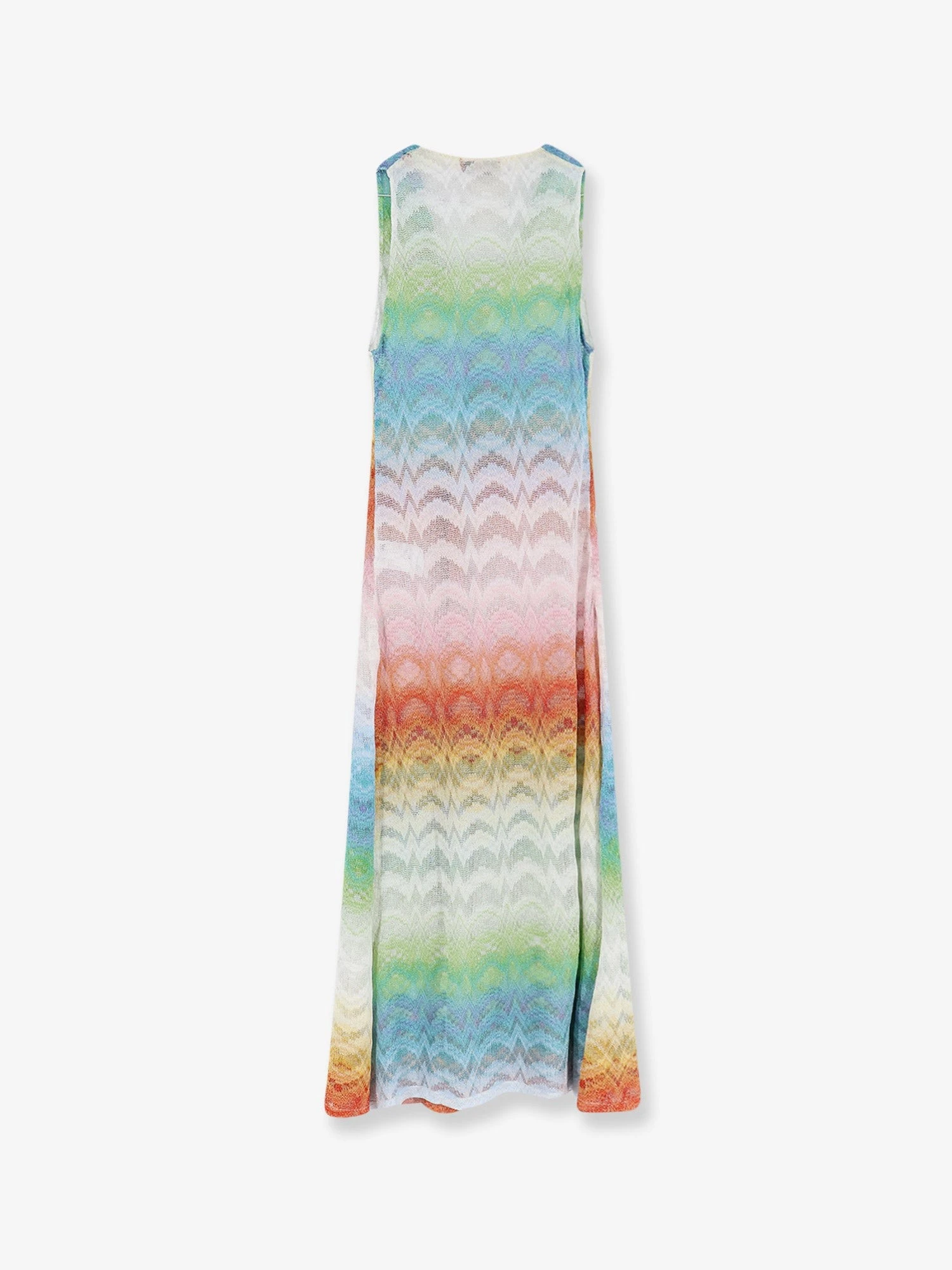 Long Cover Up viscose and metallic fiber dress.webp