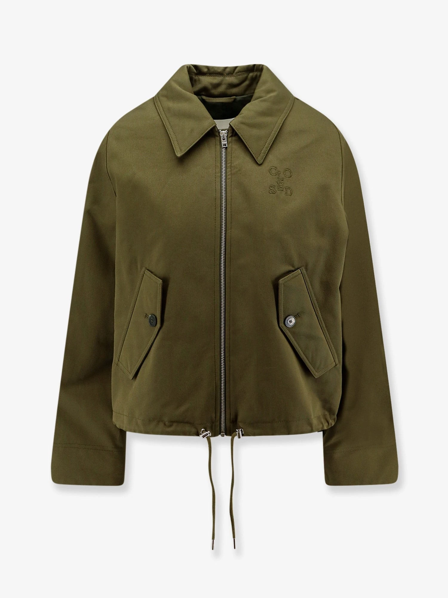 Cotton jacket with Logo embroidery.webp