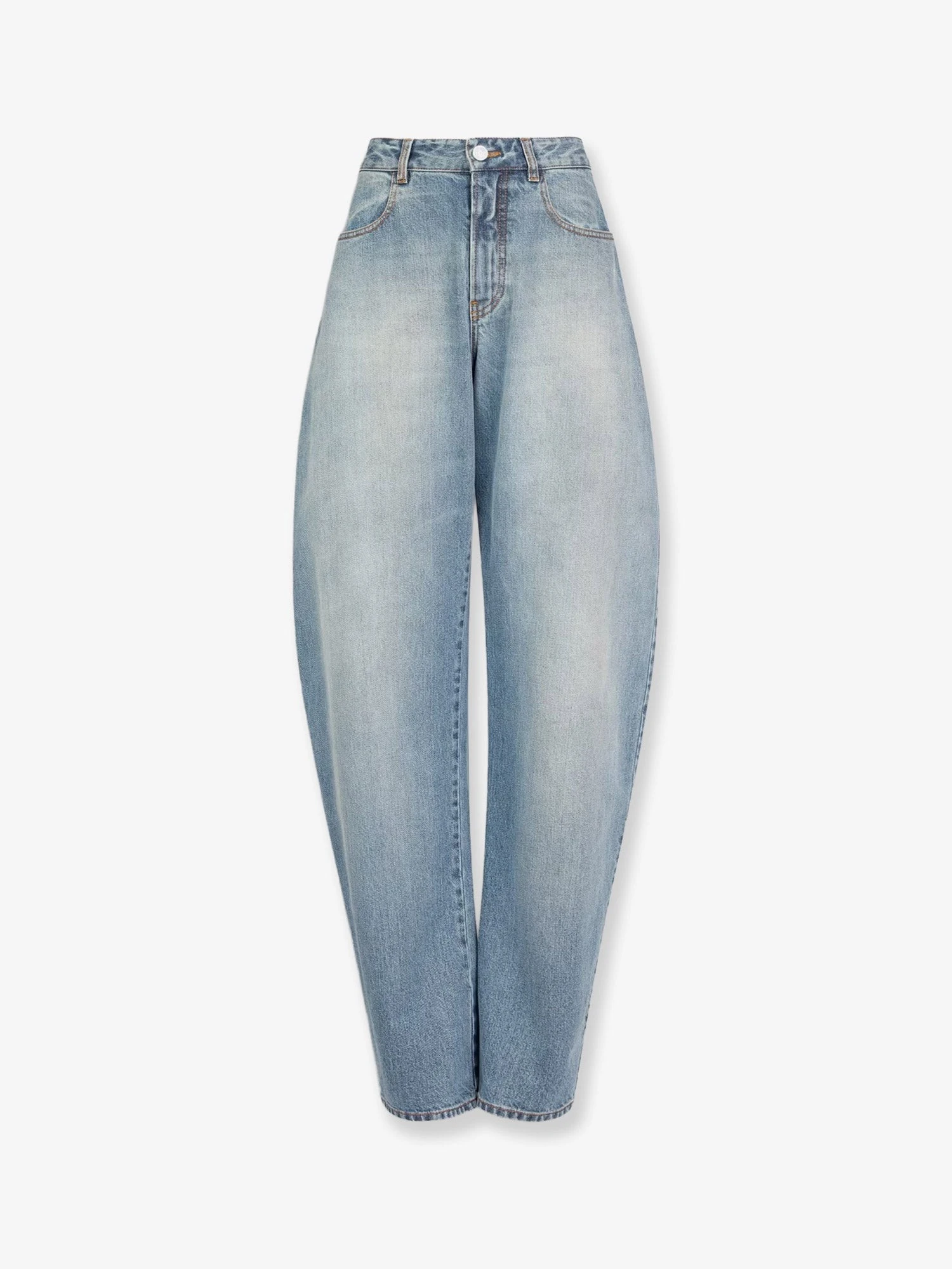 Faded blue denim jeans.webp