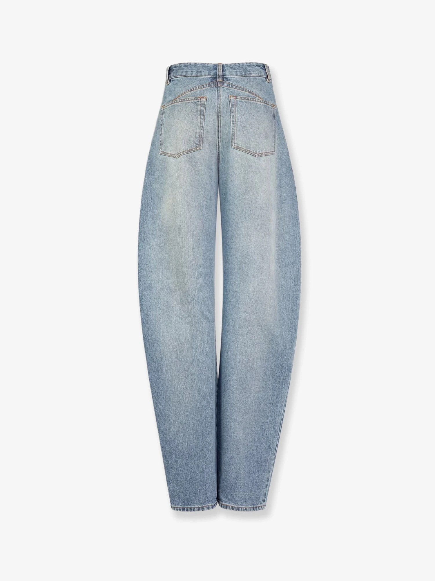 Faded blue denim jeans.webp