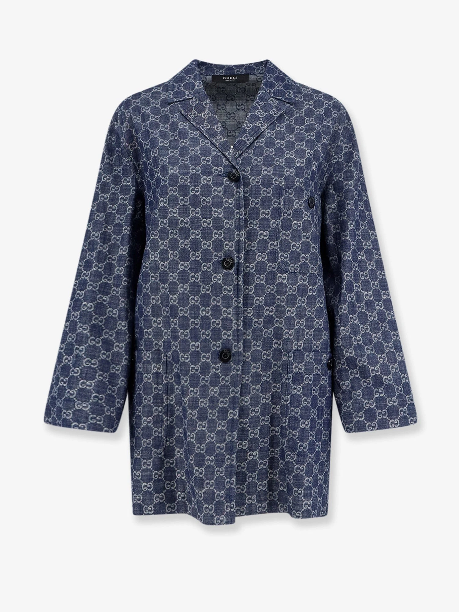 Cotton shirt with all-over GG motif.webp