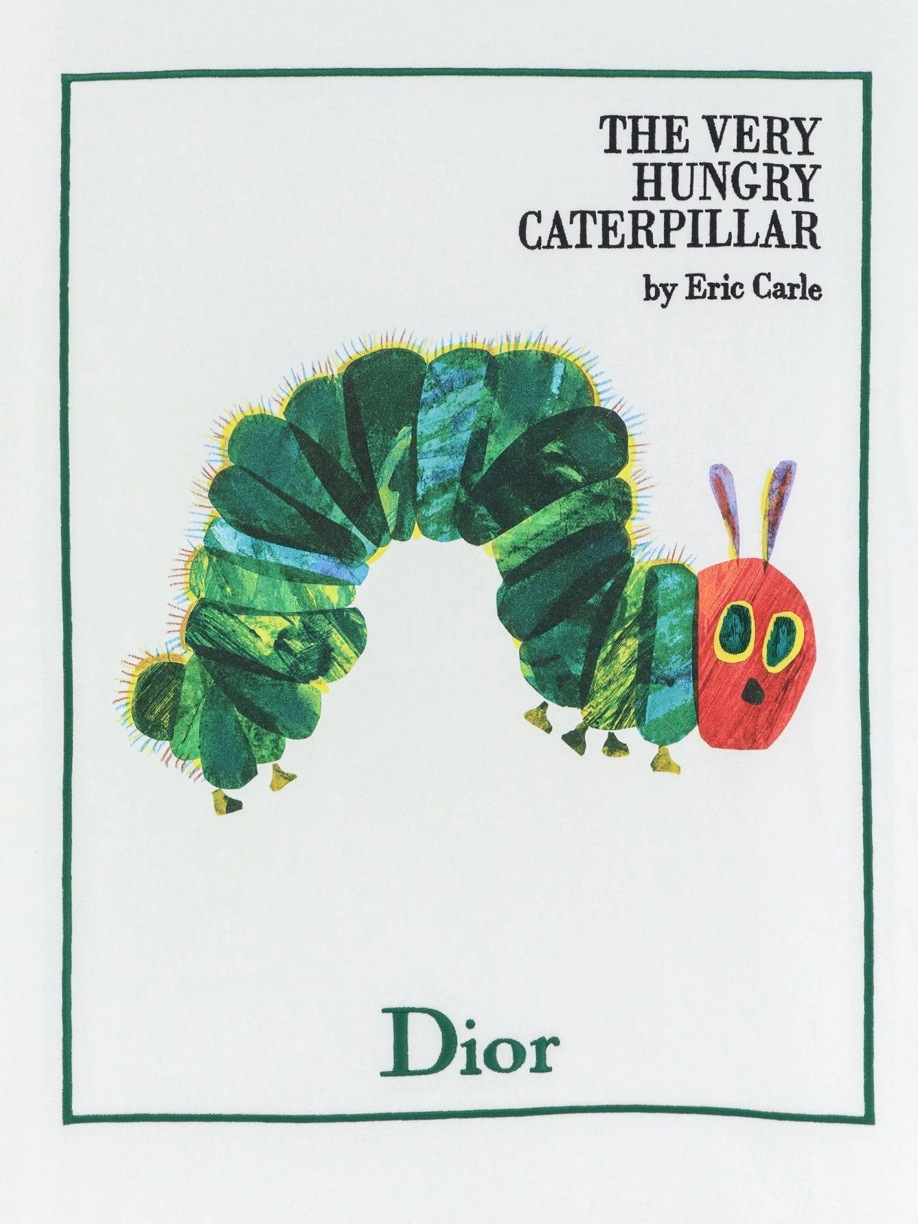 Cotton t-shirt with Book Cover print and Dior embroidery.webp