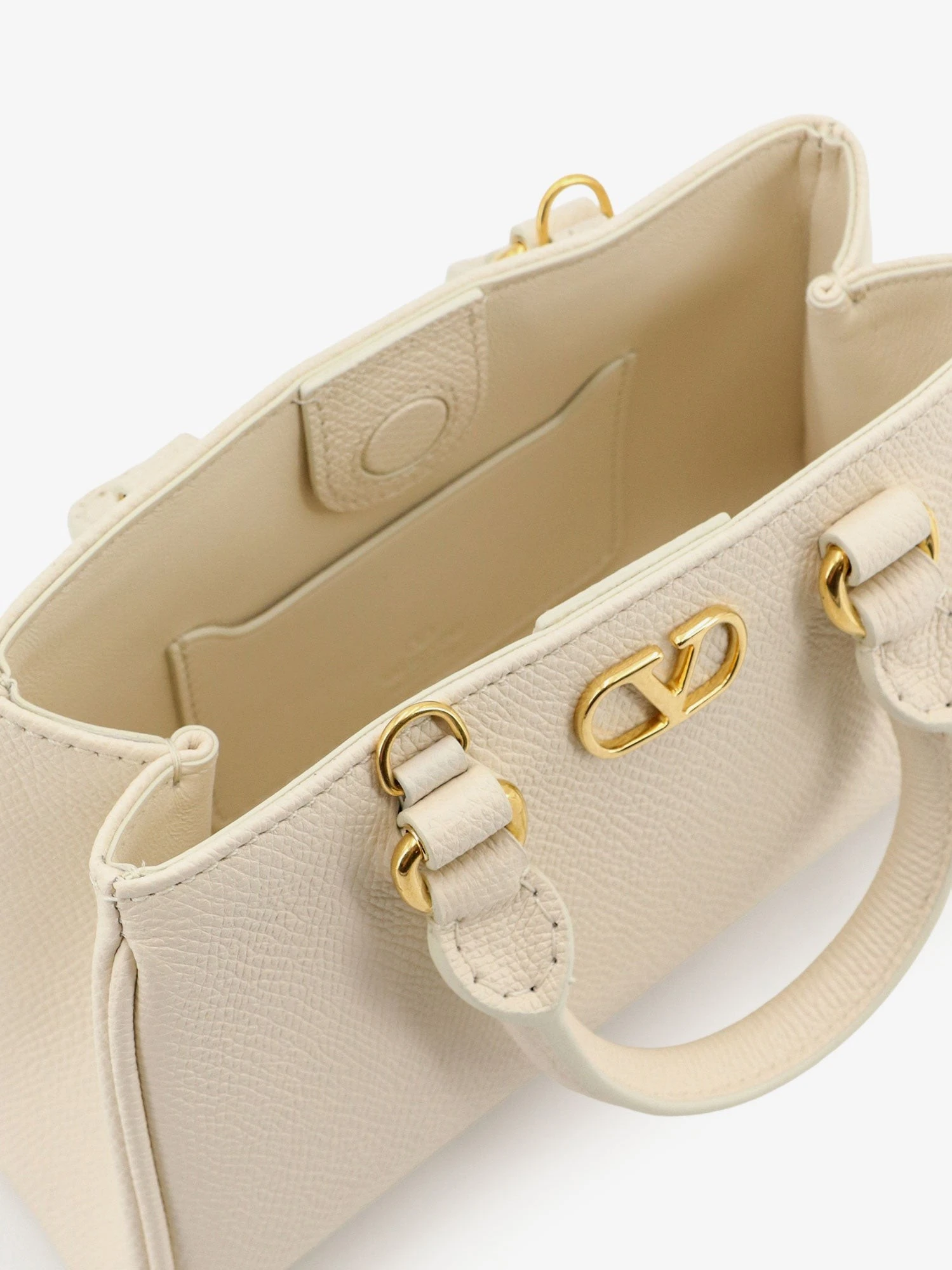 VLogo Signature Mini Leather Handbag.webp