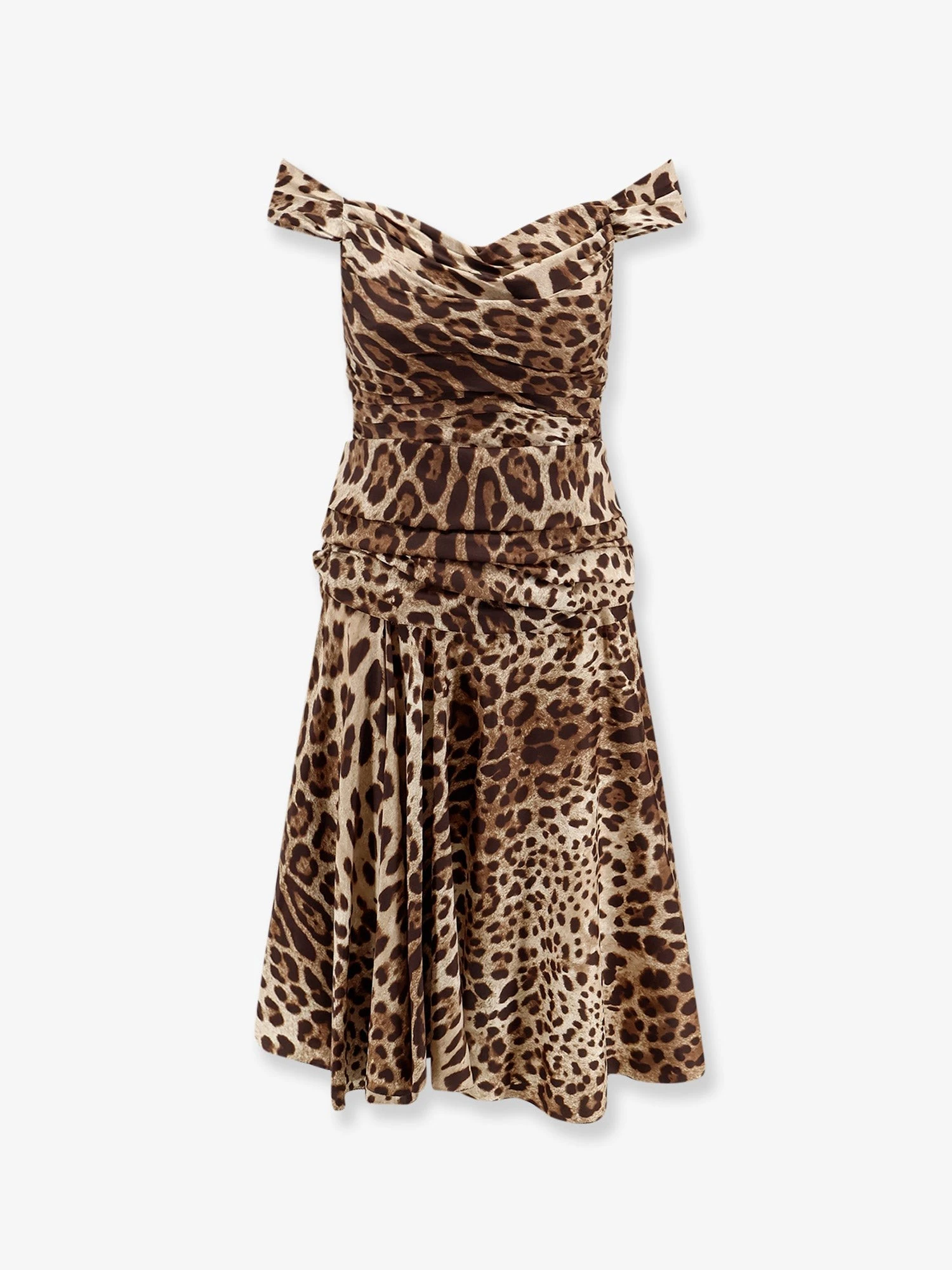 Long silk dress with animal print.webp
