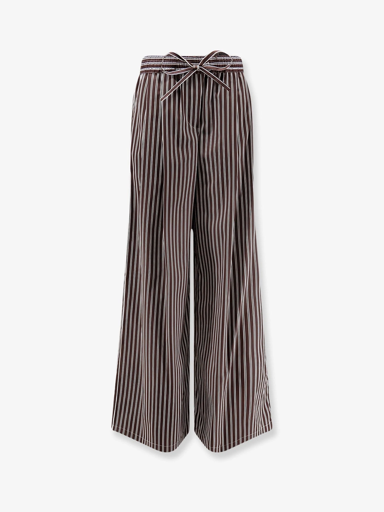 Pajamas striped poplin trousers.webp