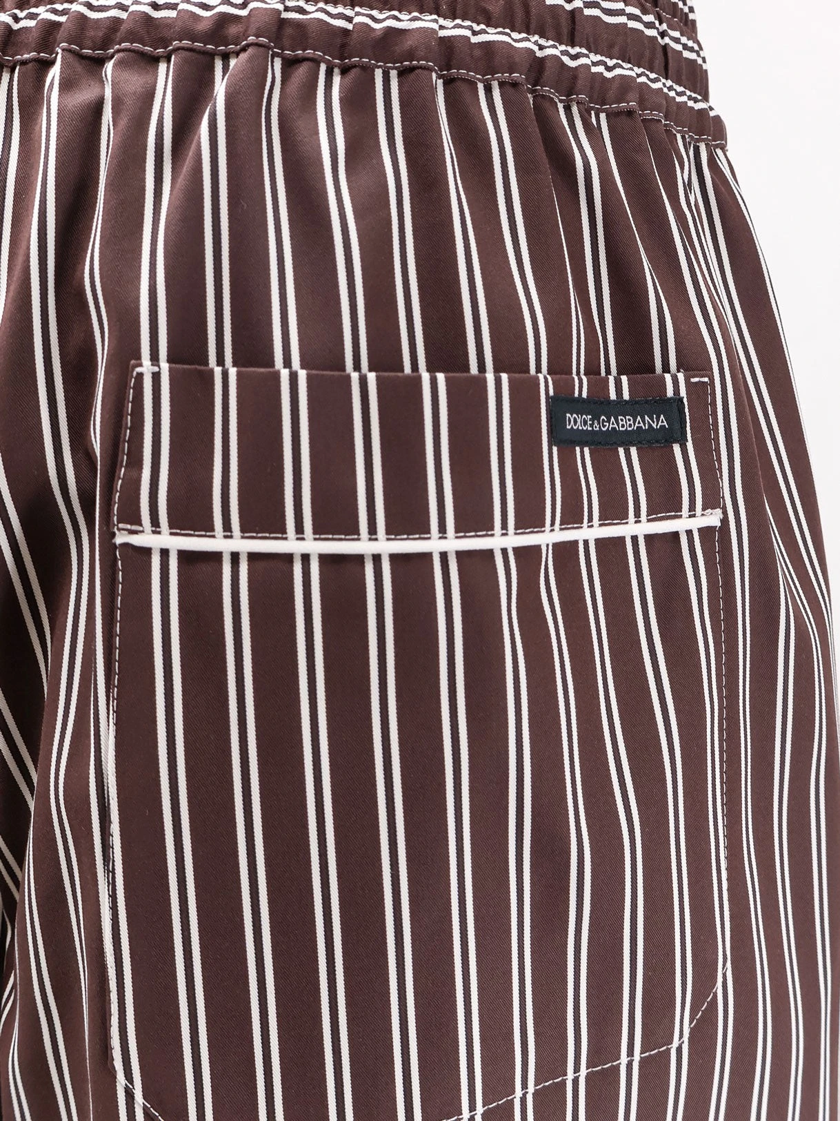 Pajamas striped poplin trousers.webp