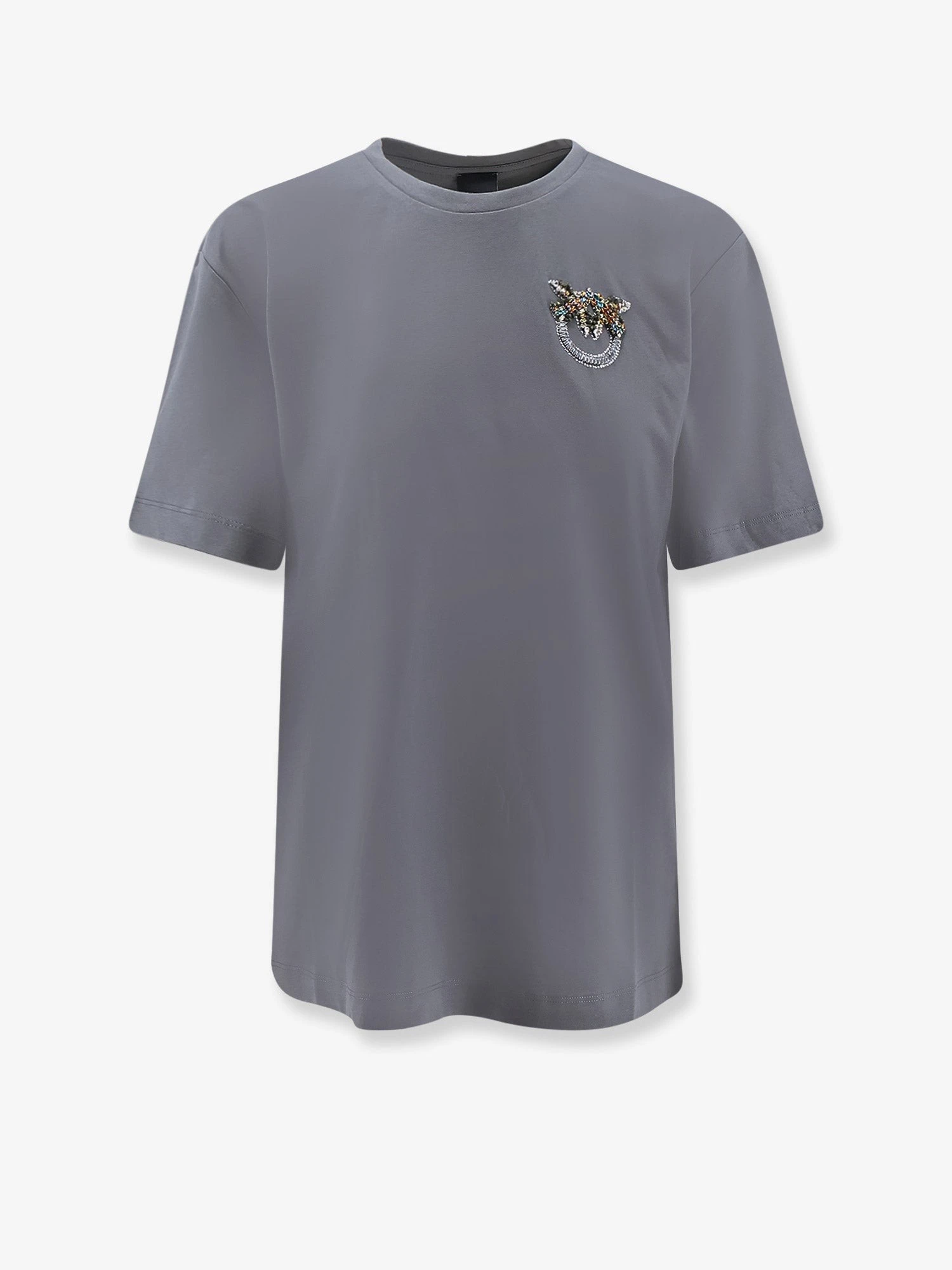 Cotton T-shirt with Love Birds logo on the front.webp