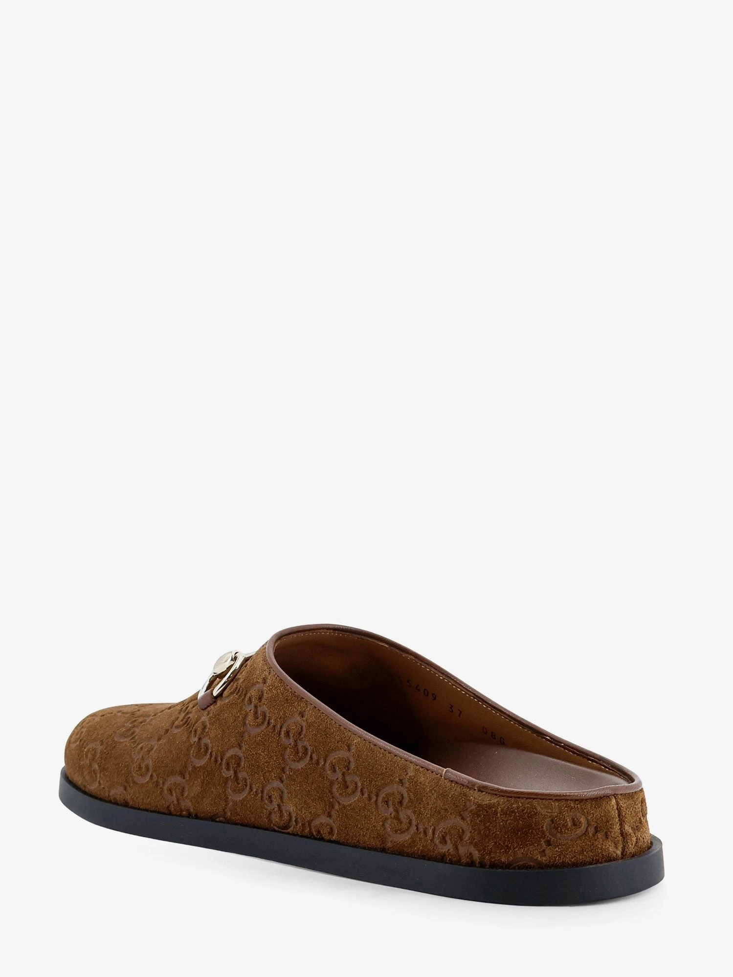 Suede sandals with all-over GG motif.webp