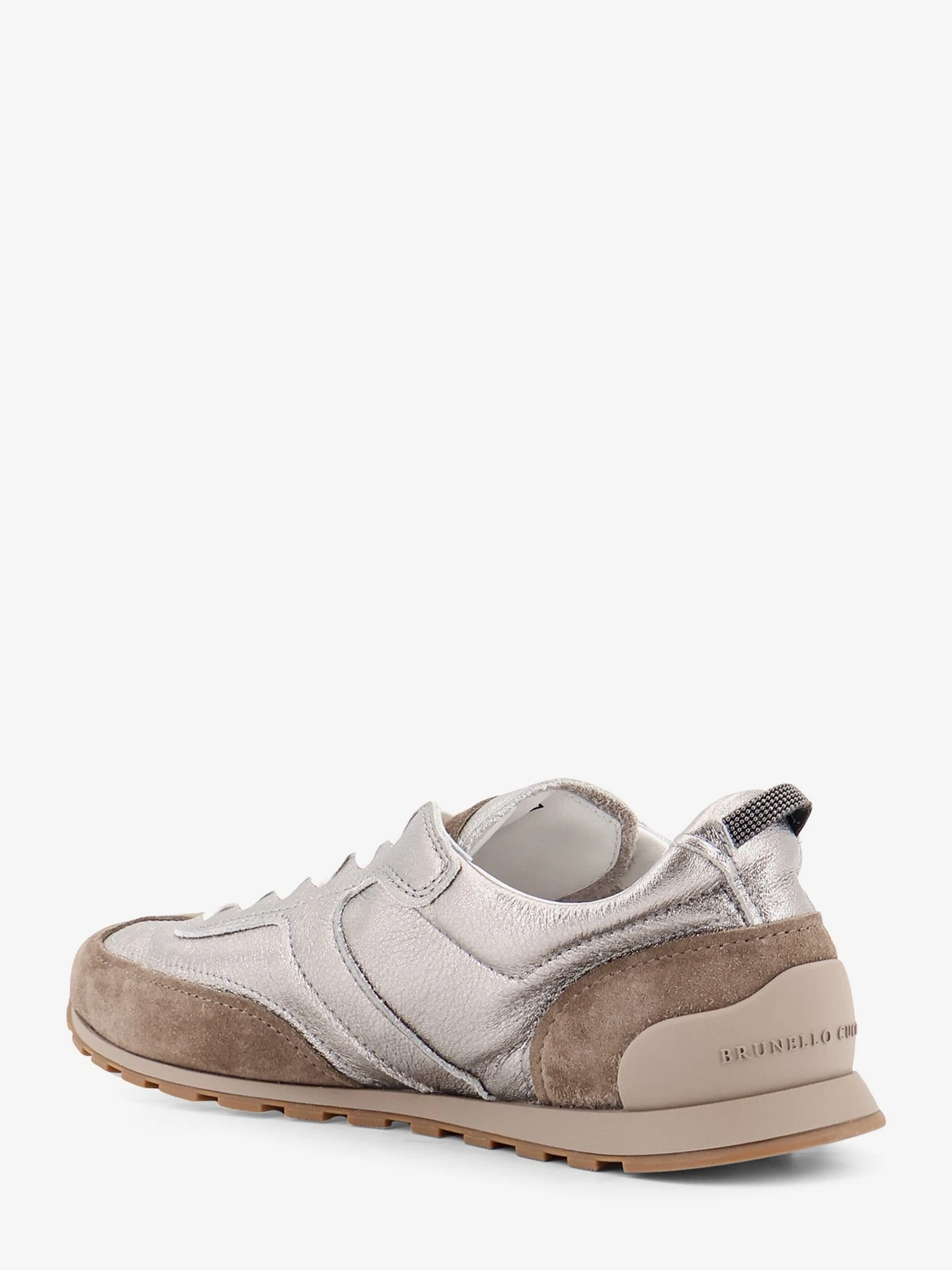 Laminated leather and suede sneakers.webp