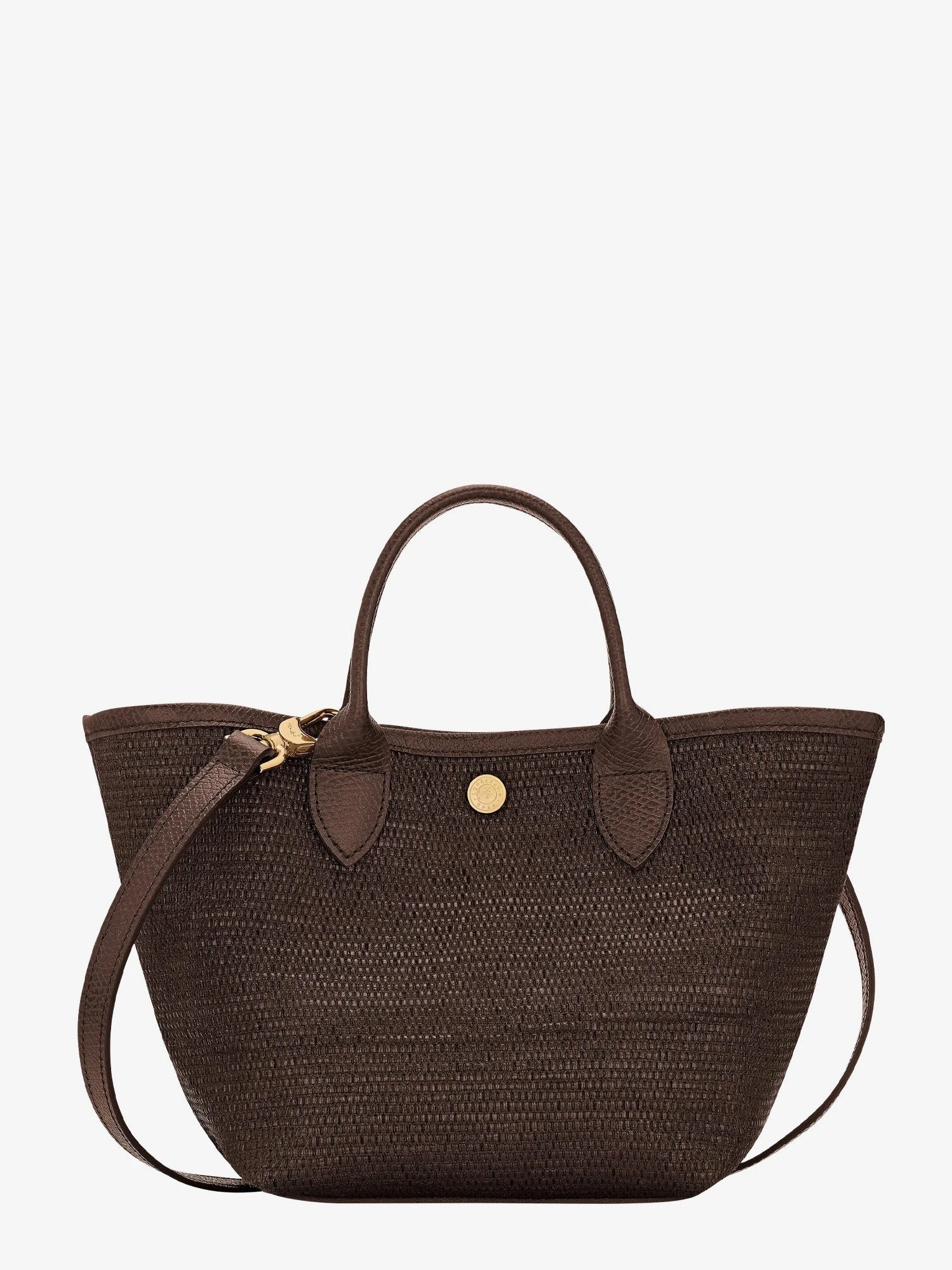Le Panier Pliage XS raffia and leather crossbody bag.webp