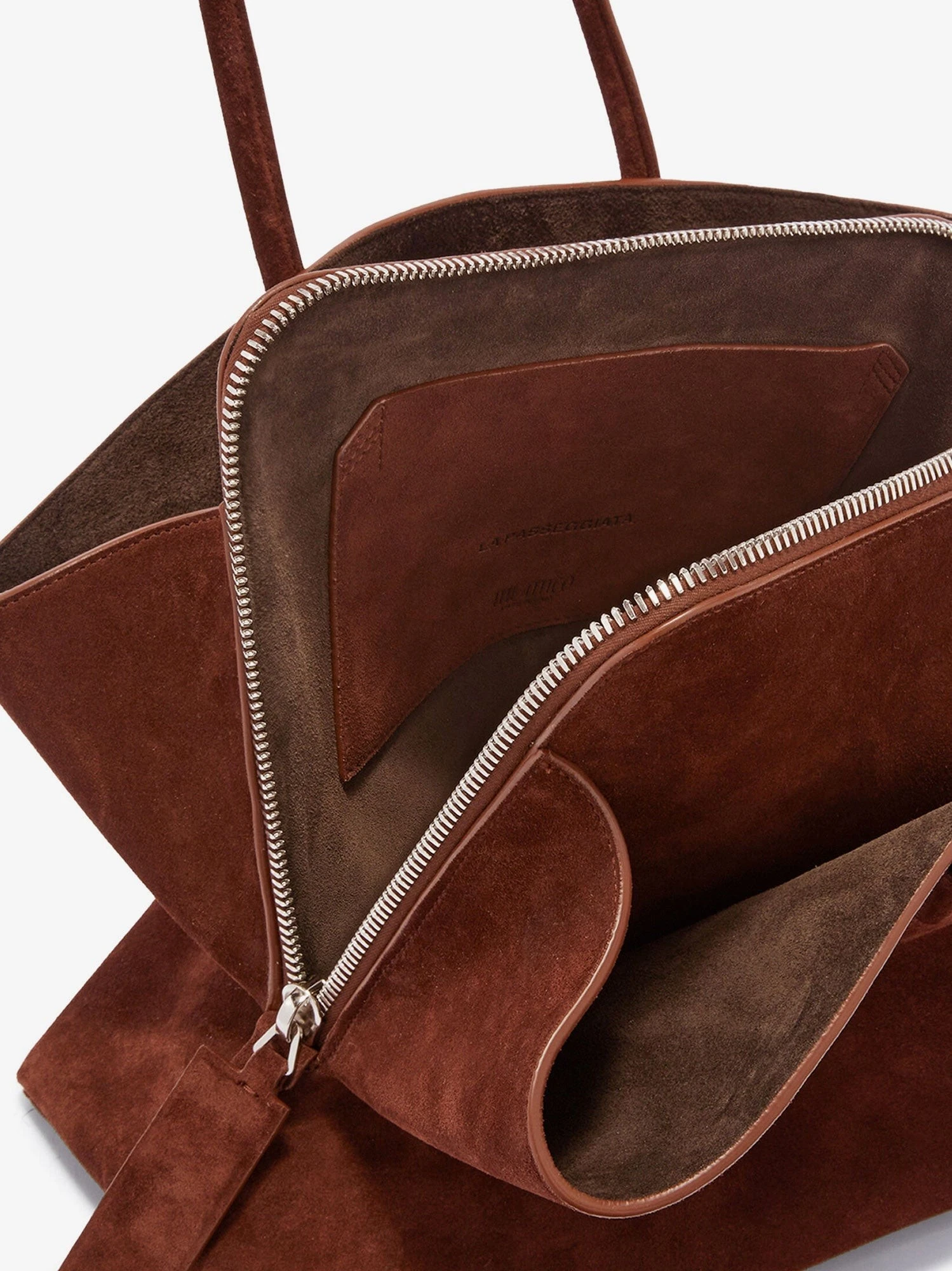 Borsa a spalla La Passeggiata in suede.webp