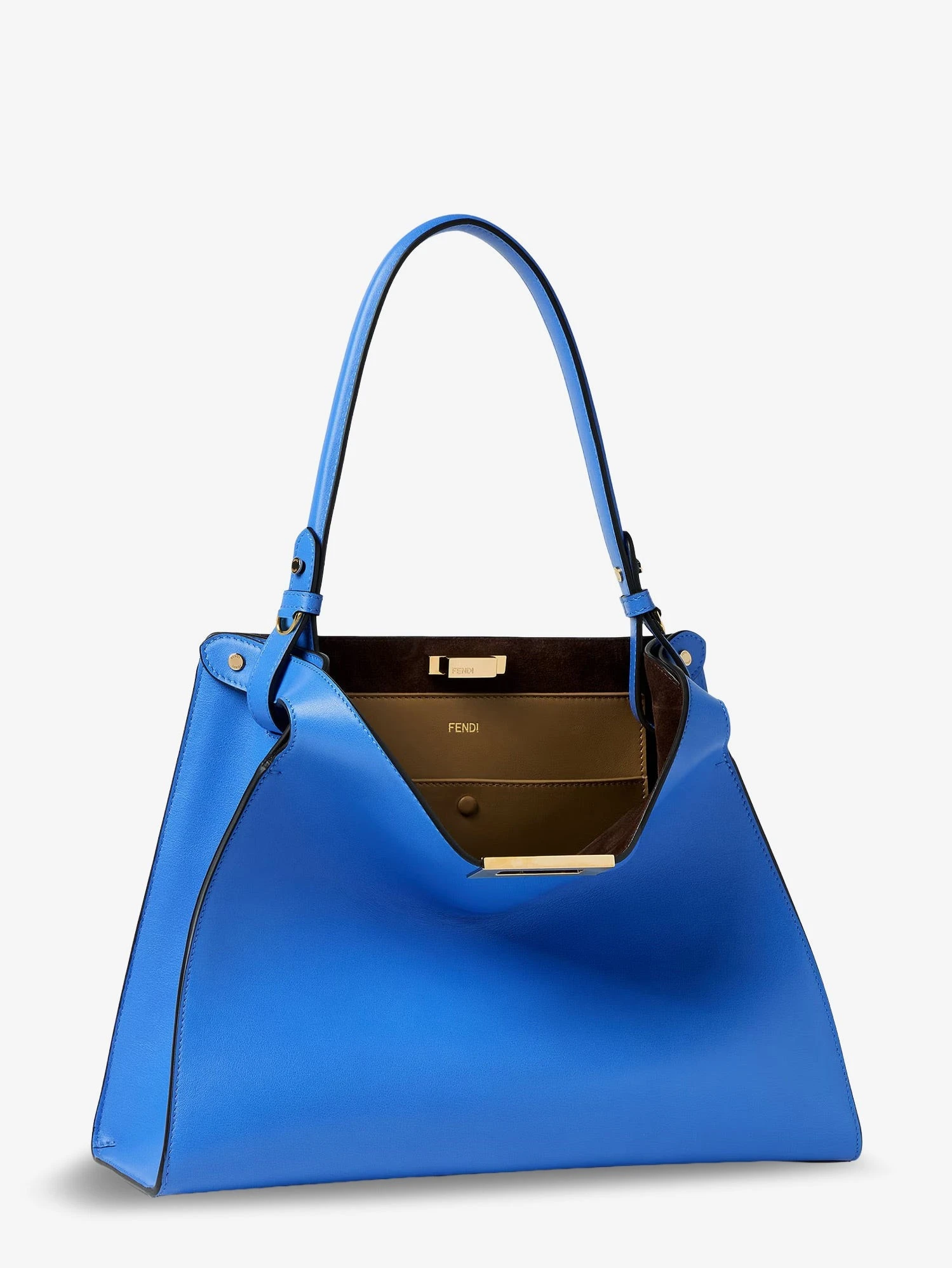 Fendi Way Medium leather shoulder bag with contrasting lining.webp