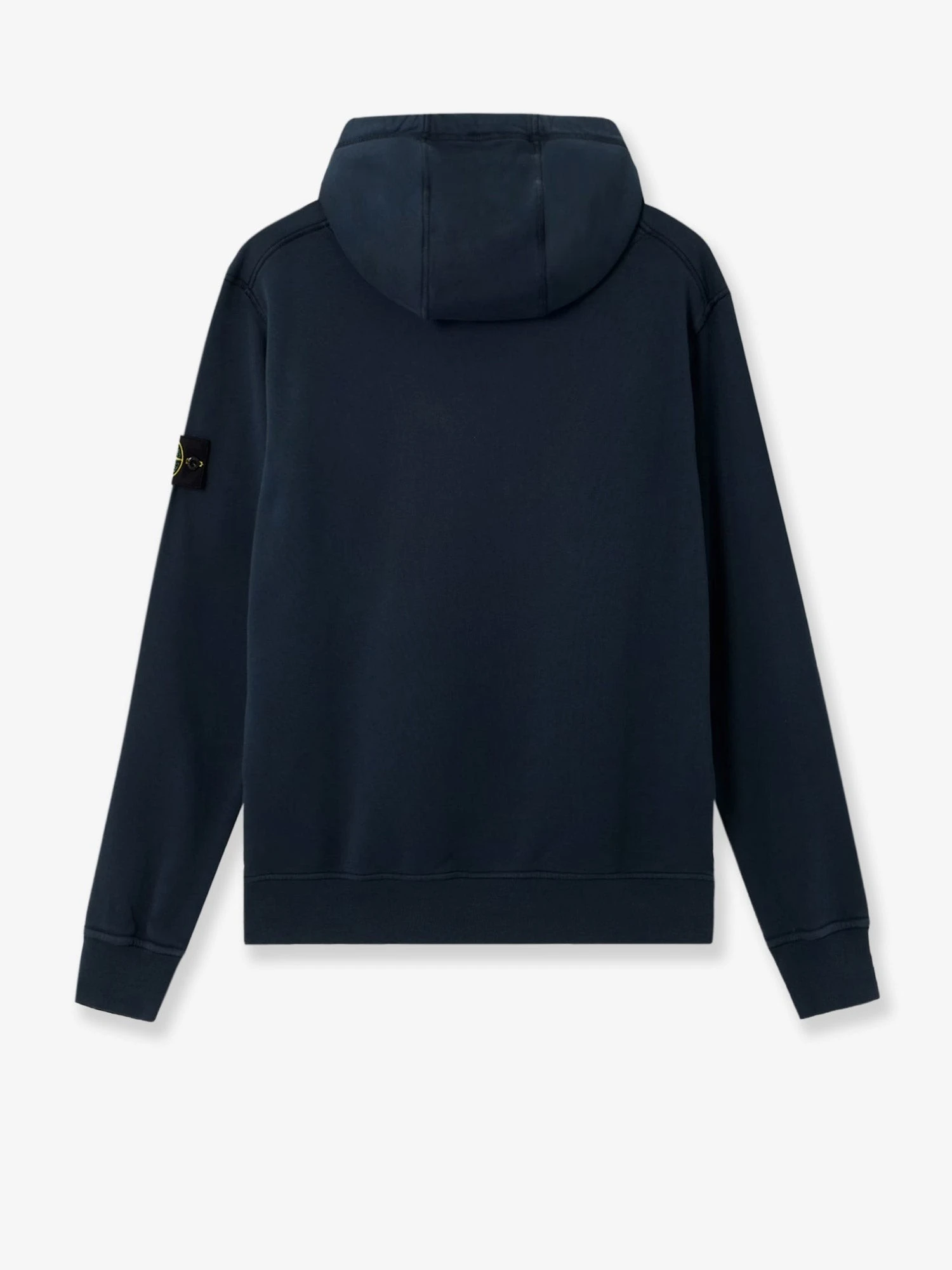 Cotton sweatshirt with side logo patch.webp
