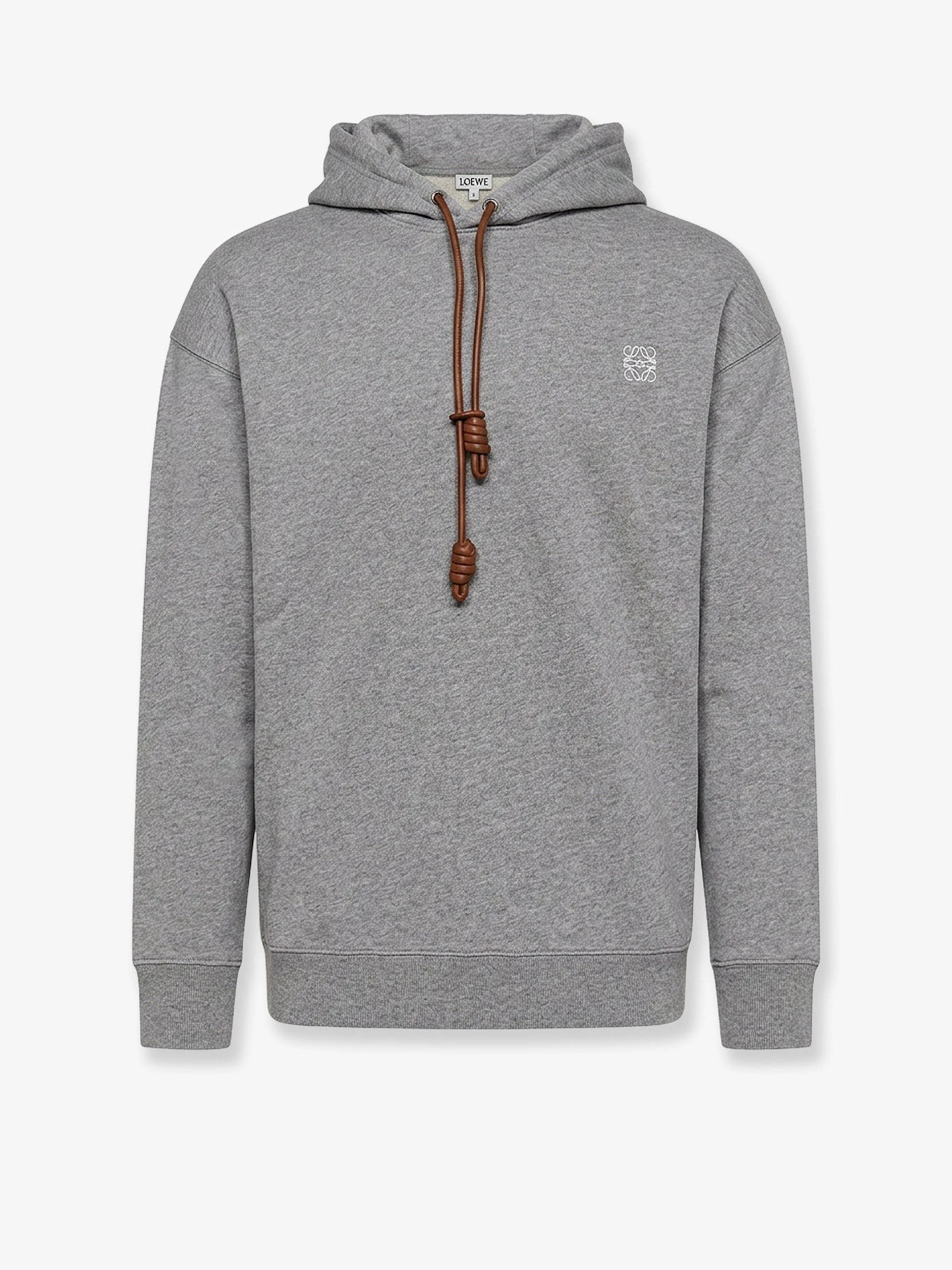 Cotton sweatshirt with front embroidered logo.webp