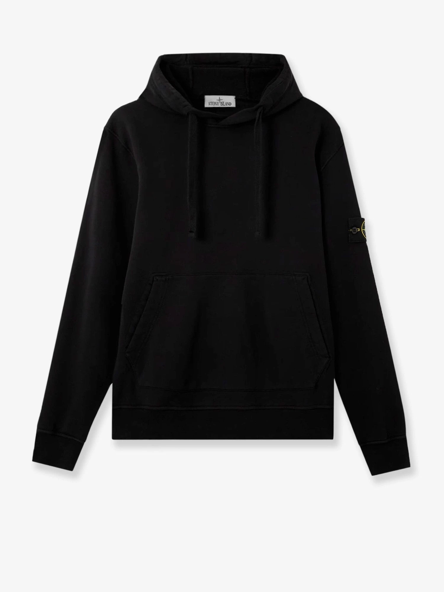 Cotton sweatshirt with side logo patch.webp