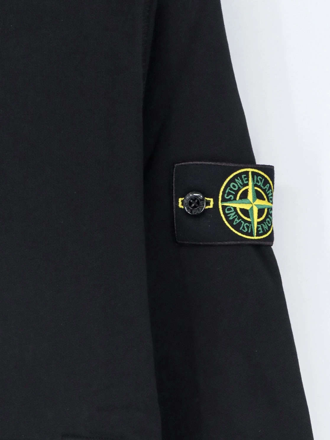 Cotton sweatshirt with side logo patch.webp