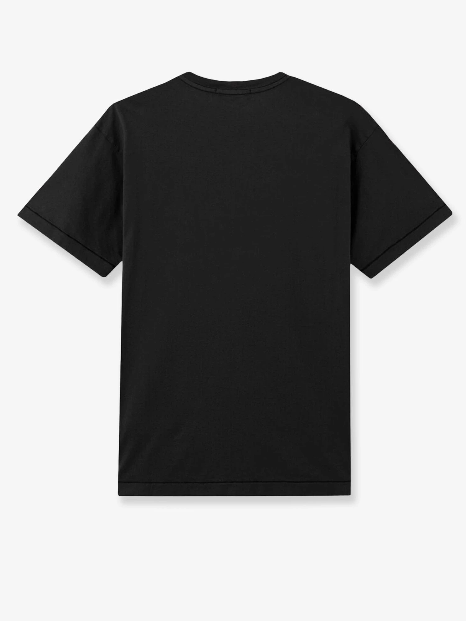 Cotton T-shirt with front logo patch.webp